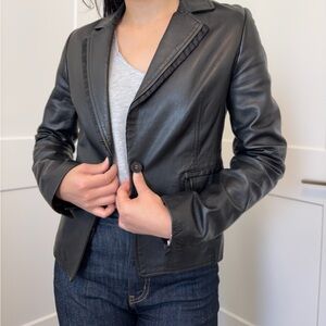 Genuine leather Giorgiolini unique blazer/jacket